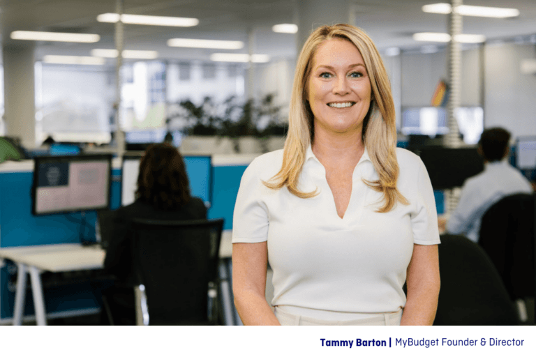 Tammy Barton, Founder of MyBudget, helping Australians take control of their money through personalised budgeting services.